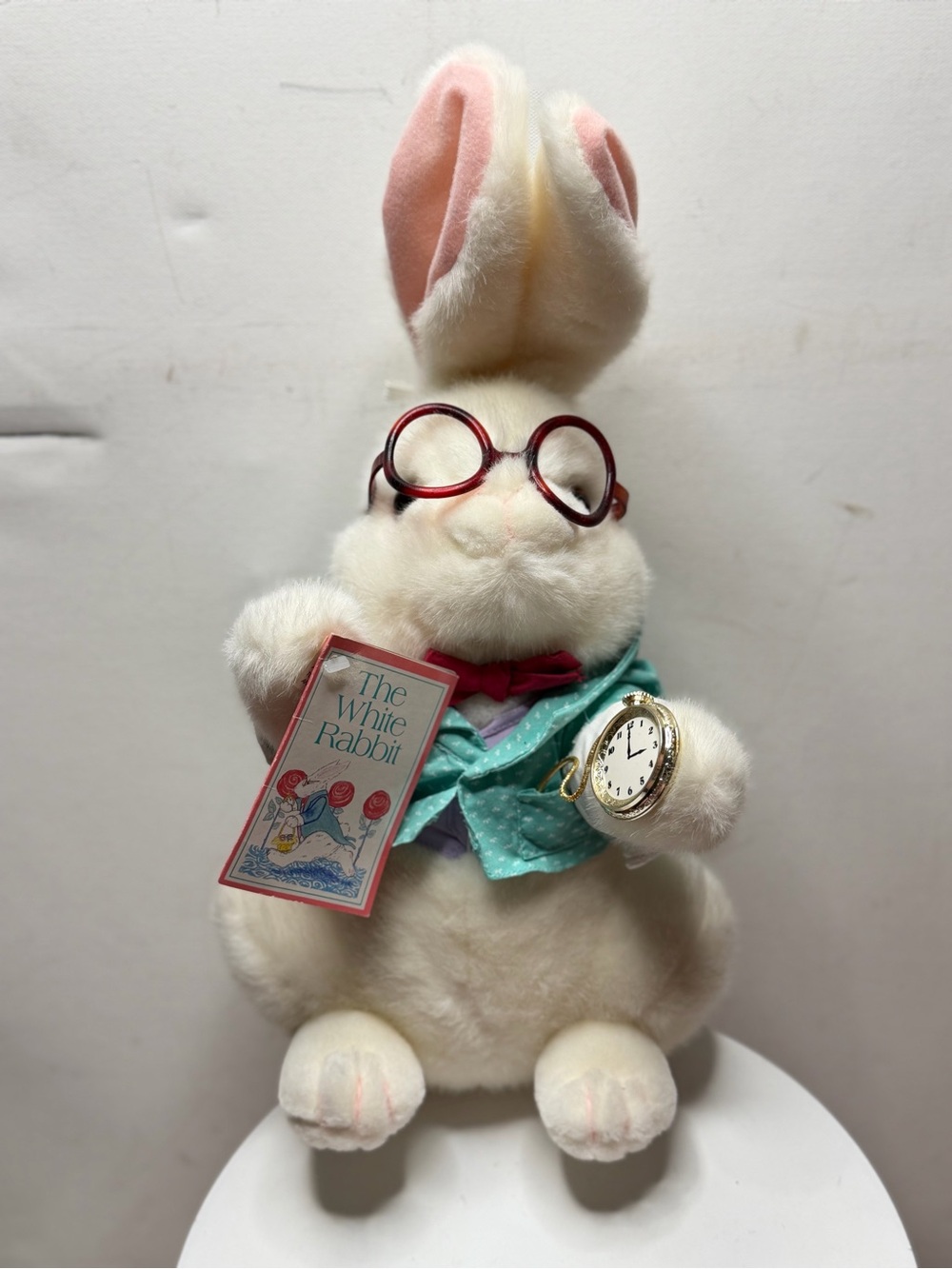 Vintage plush toy: "The White Rabbit" from *Alice in Wonderland*